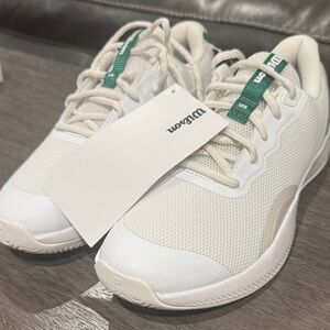 Wilson Intrigue Lite Women's White and Green Tennis Shoes Size 8